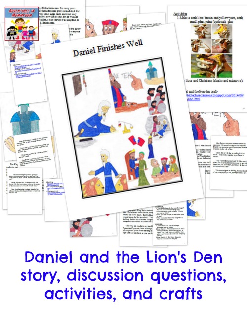 Bible Lessons For Children: Daniel and the Lion's Den ...