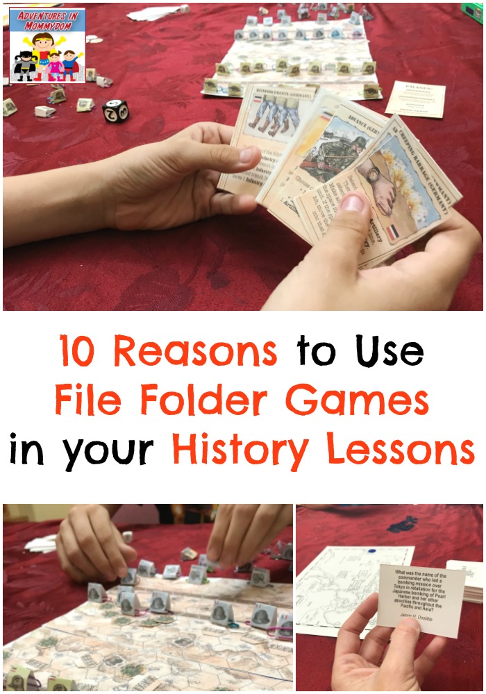 10 Reasons to Use File Folder Games in your History lessons