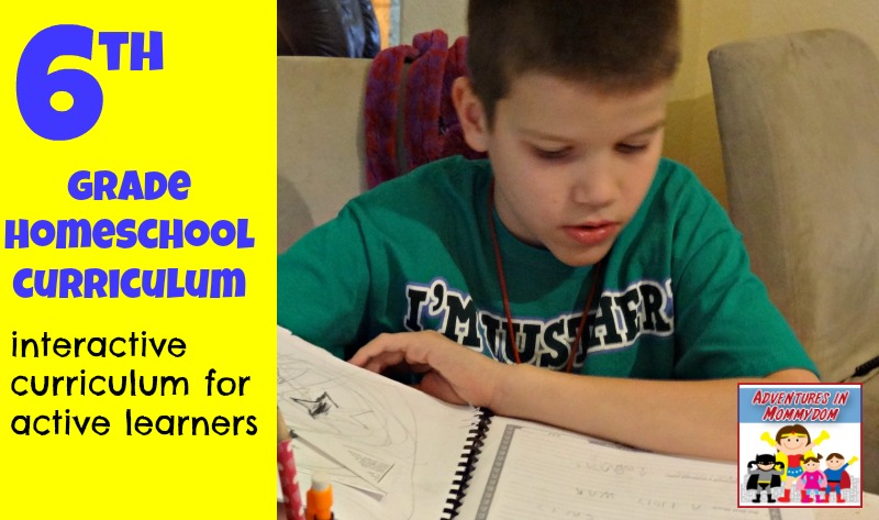 6th grade homeschool curriculum for active learners