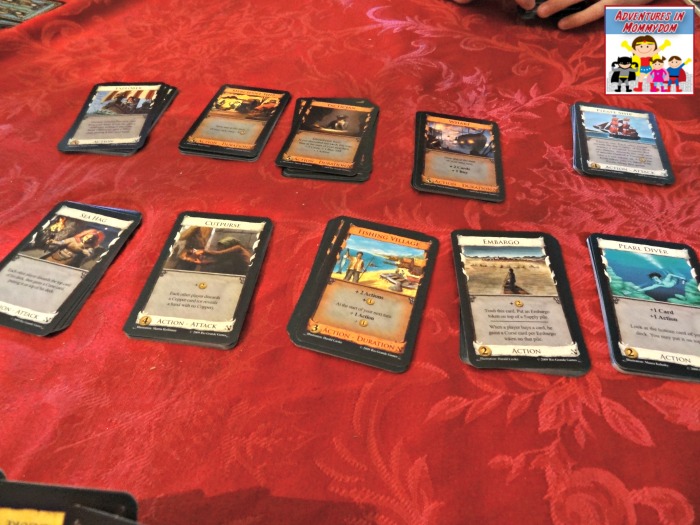 Dominion deck building game
