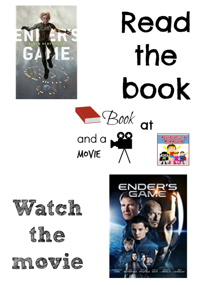 Ender's Game book and a movie book club for middle school