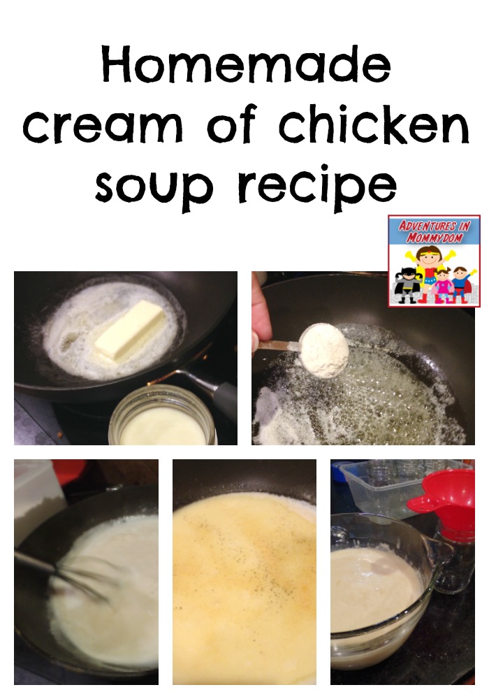 Homemade cream of chicken soup recipe