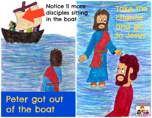 Jesus walks on water lesson application
