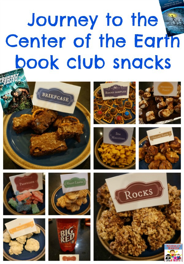 Journey to the Center of the Earth book club snacks