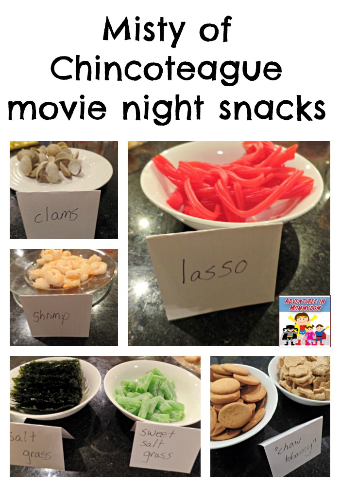 Misty of Chincoteague movie night snacks