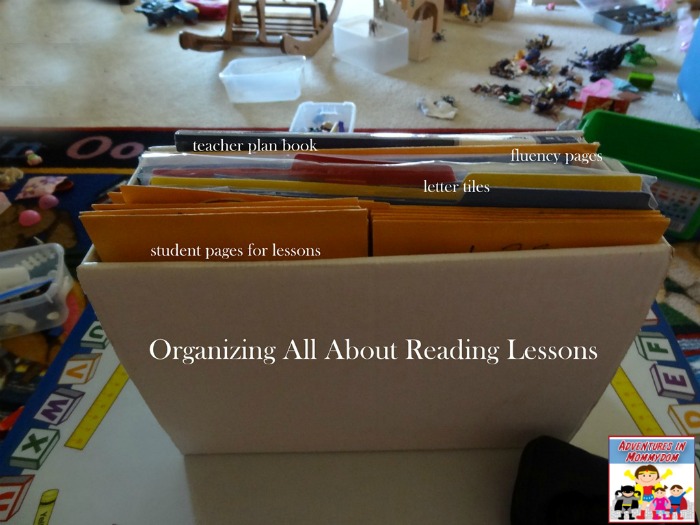 Organizing All About Reading Lesson