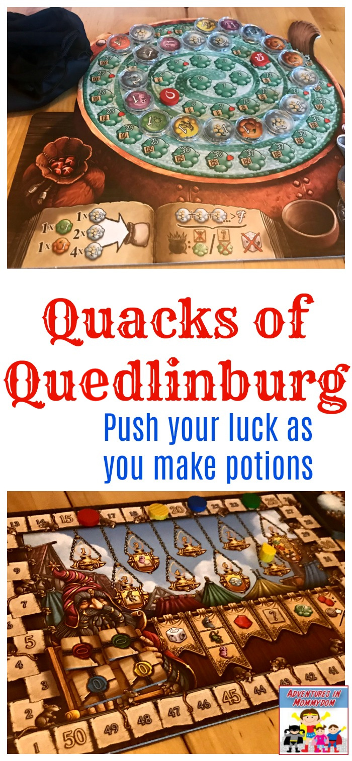 Quacks of Quedlinburg a press your luck board game that is great for learning about probability #gameschooling #gameboard #gamenight