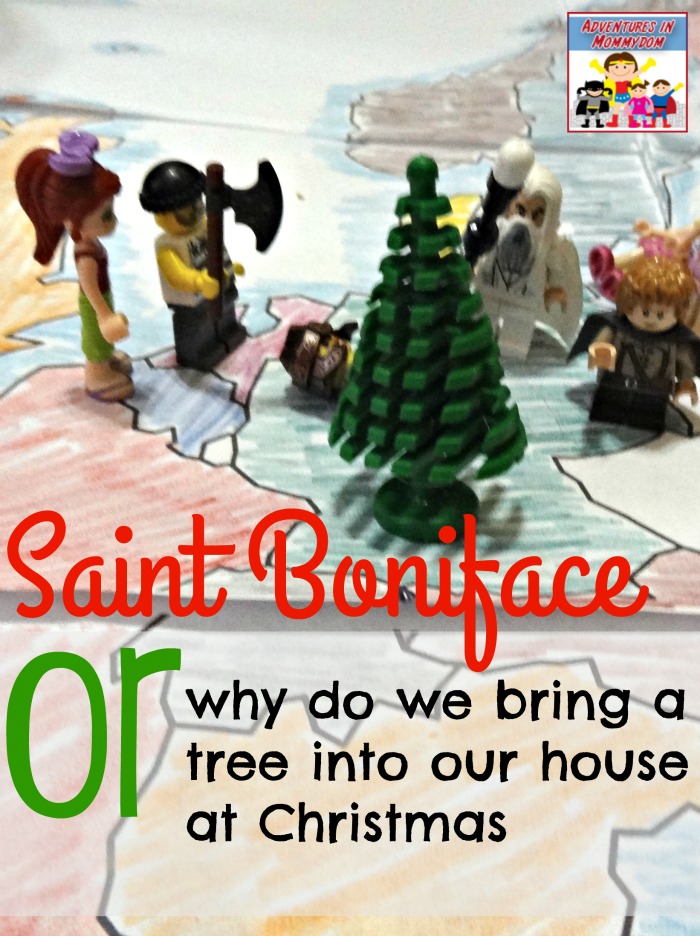 Saint Boniface and the Christmas tree
