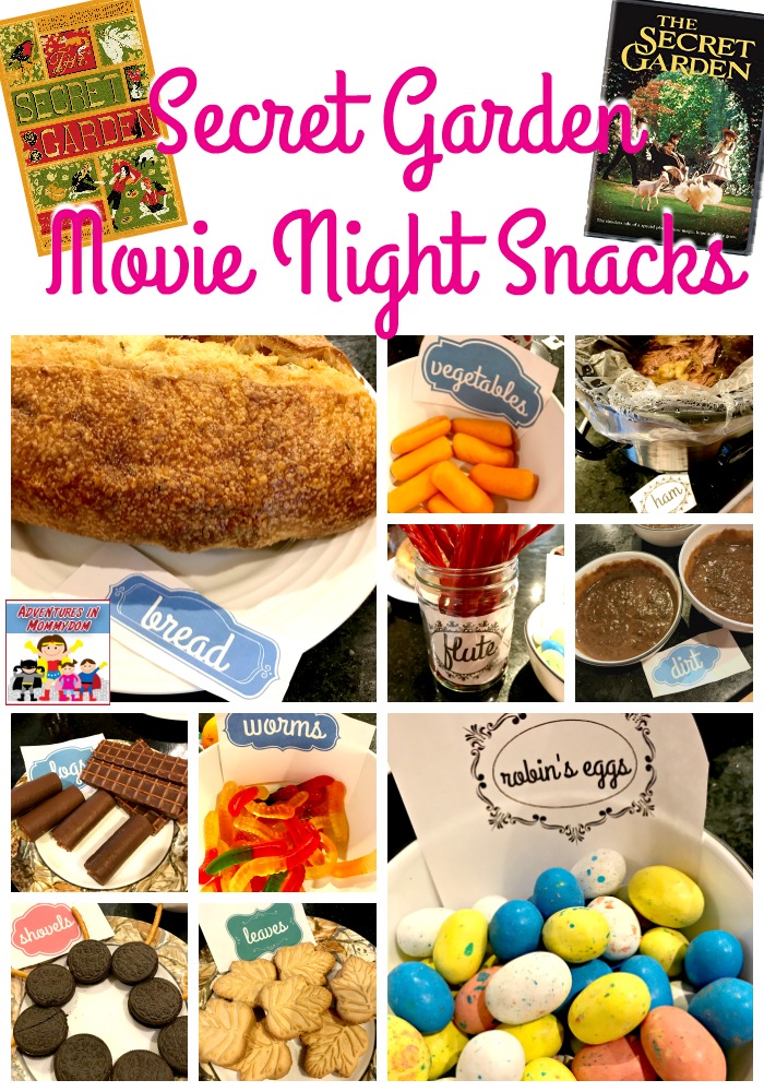 Secret Garden Movie night snacks
