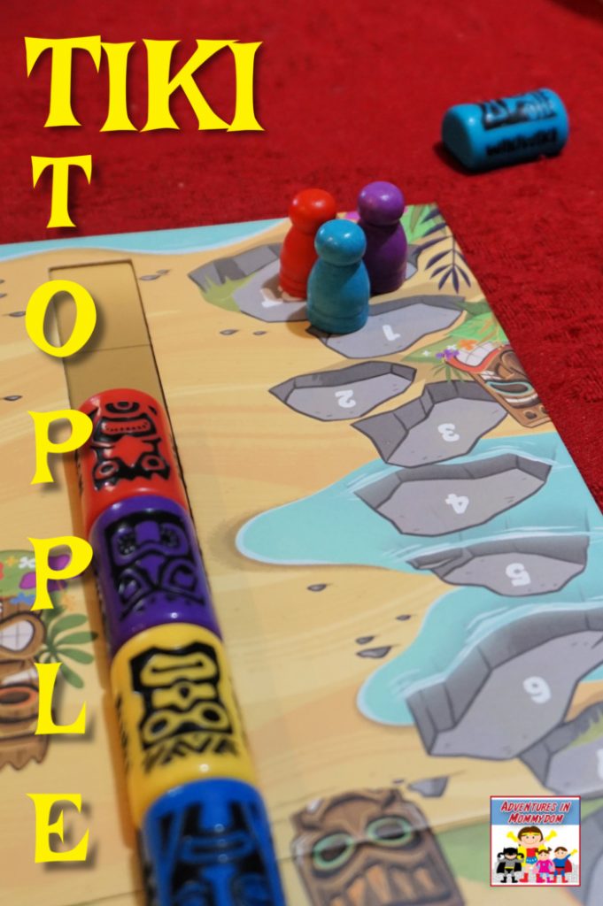 Tiki Topple a fun silly game #boardgame #gameschooling