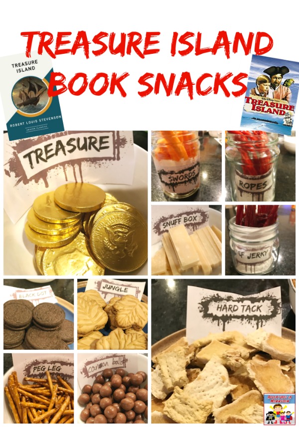 Treasure Island Book club snacks