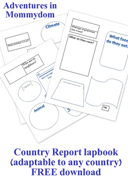 country report lapbook