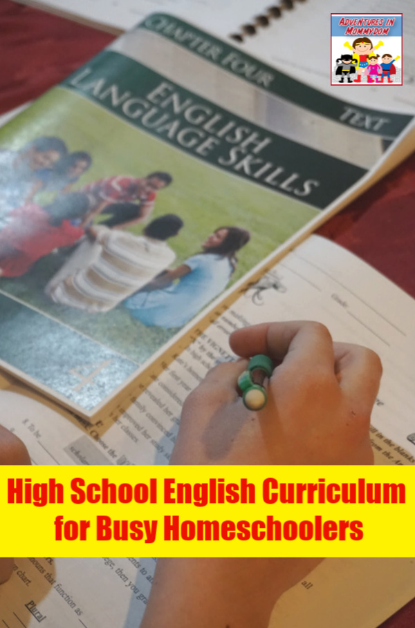 high school english curriculum for busy moms