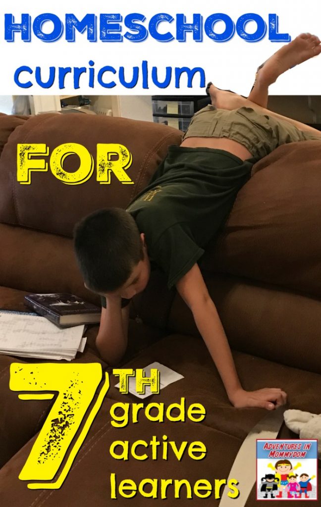 homeschool curriculum for 7th grade active learners