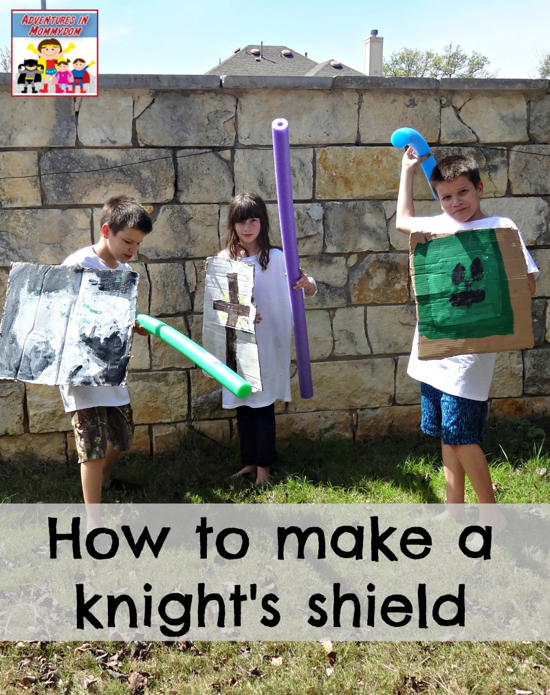 how to make a knight's shield