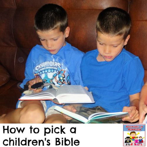 how to pick a children's Bible