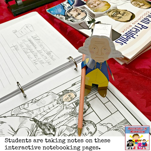 interactive history notebook for elementary kids