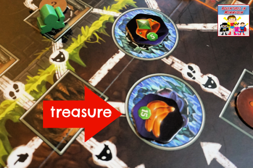 pick your treasure to go for in Clank board game