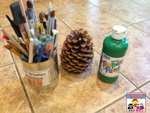 pine cone Christmas tree supplies
