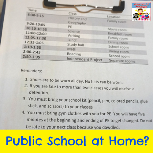 public school at home