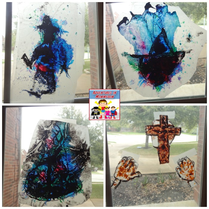 stained glass craft project