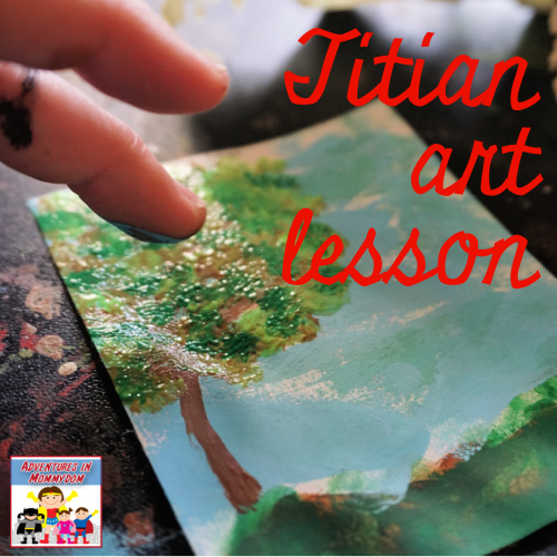titian art lesson for high school