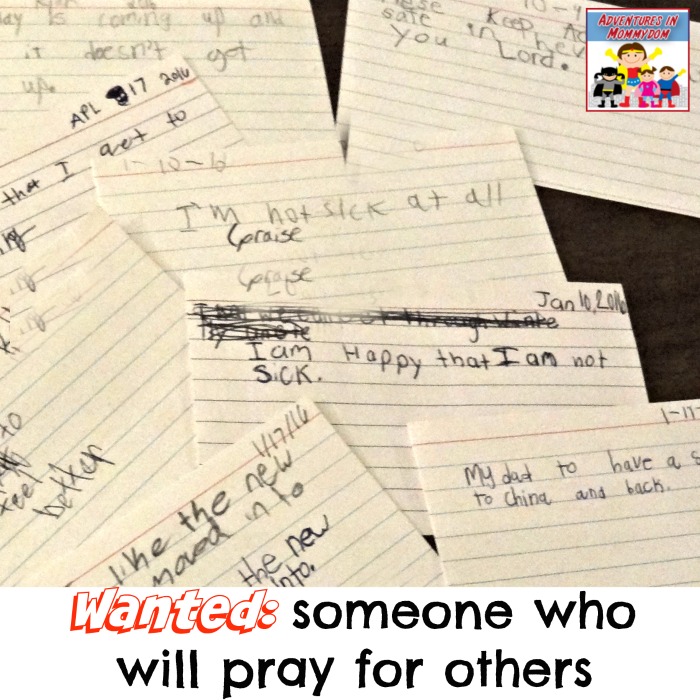 wanted someone who will pray for others