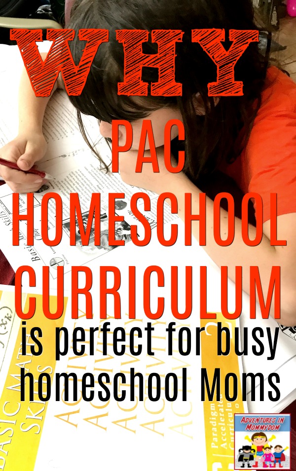 why PAC homeschool curriculum is perfect for busy Moms